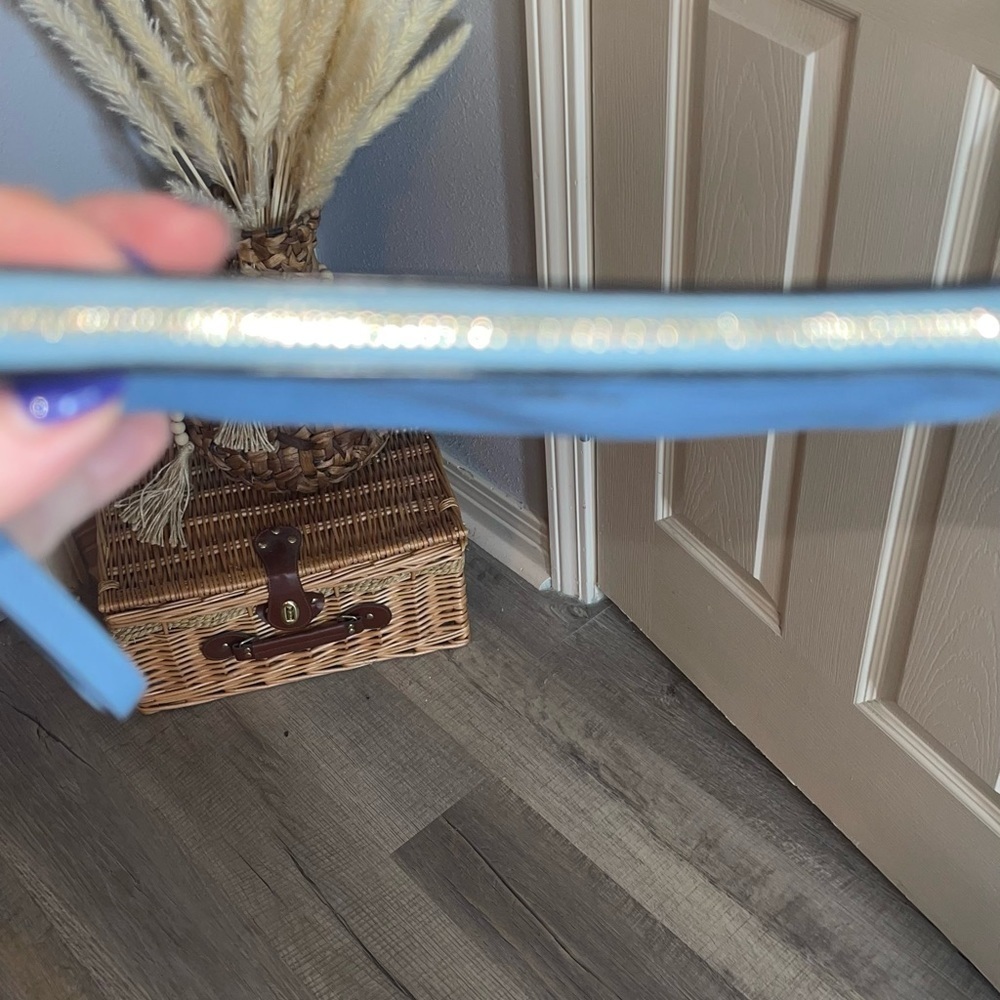COACH Beautiful Baby Blue Wristlet Silver hardware and Logo - Picture 8 of 10